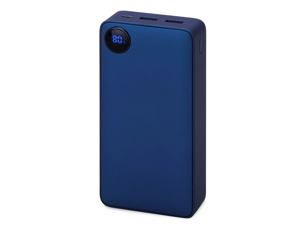 Внешний аккумулятор Mild Pro c быстрой зарядкой QC/PD, металлик soft-touch, 20 000 mAh, серый