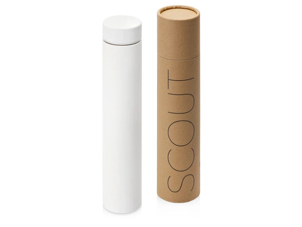 Вакуумный термос Scout, soft-touch, 235 мл, тубус