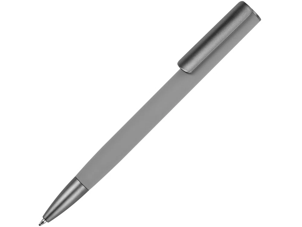 Ручка металлическая шариковая Insomnia soft-touch с зеркальным слоем, серый