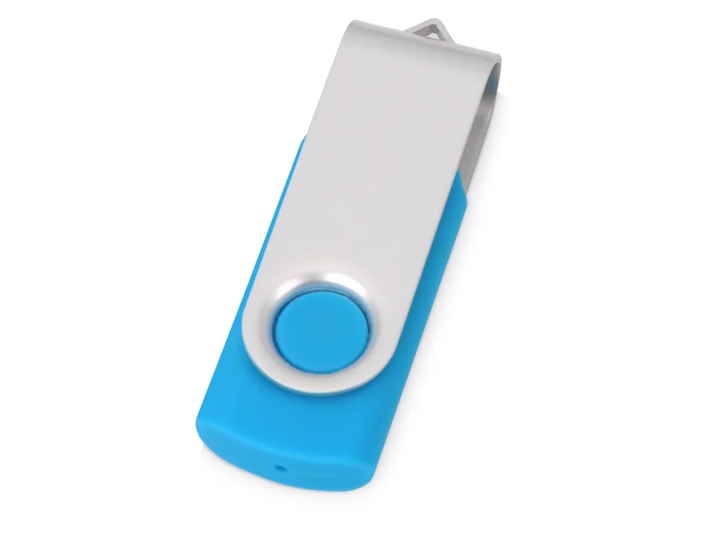 Флеш-карта USB 2.0 16 ГБ Квебек, голубой
