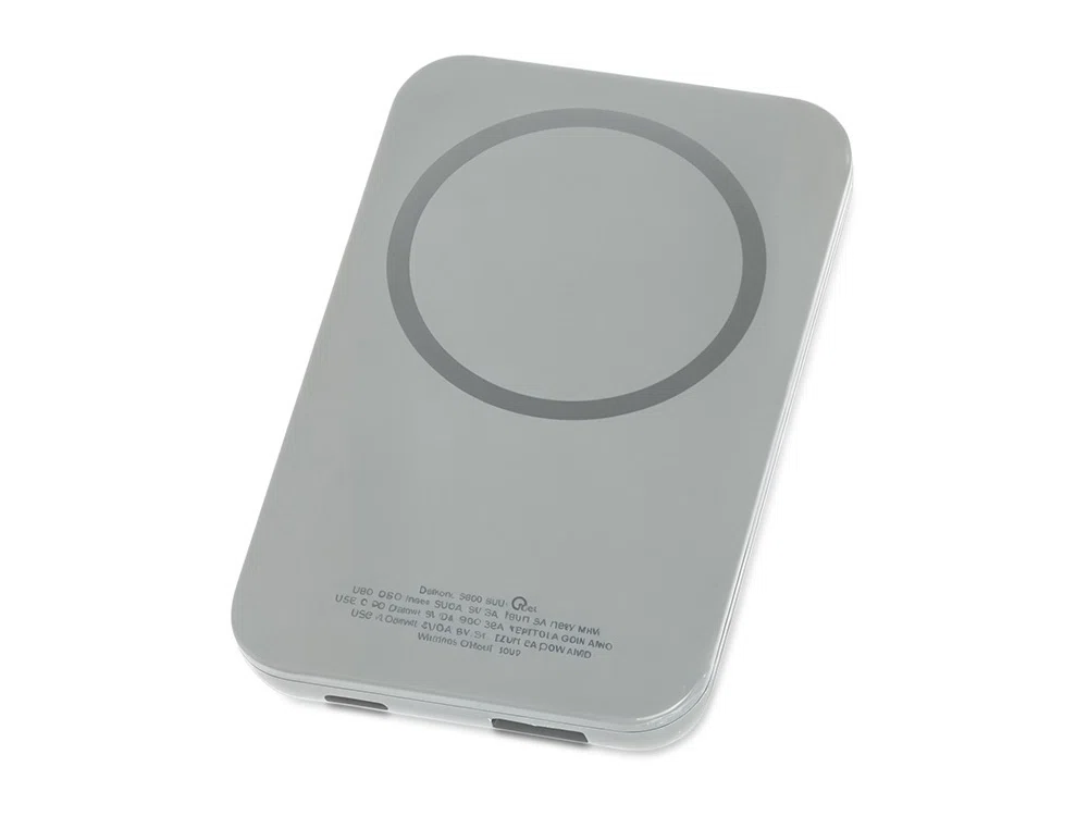 Магнитный беспроводной внешний аккумулятор с быстрой зарядкой QC/PD 20 Вт MagnetIQ, 5000 mAh, черный