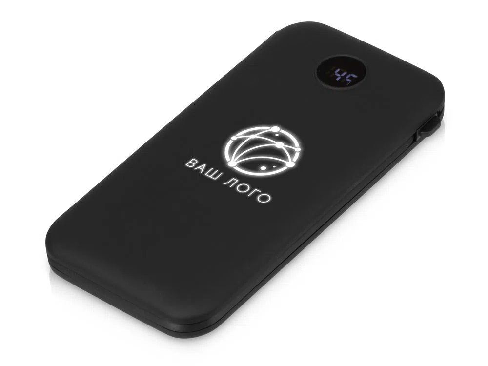 Внешний аккумулятор с подсветкой лого Astro, soft-touch, 10000 mAh