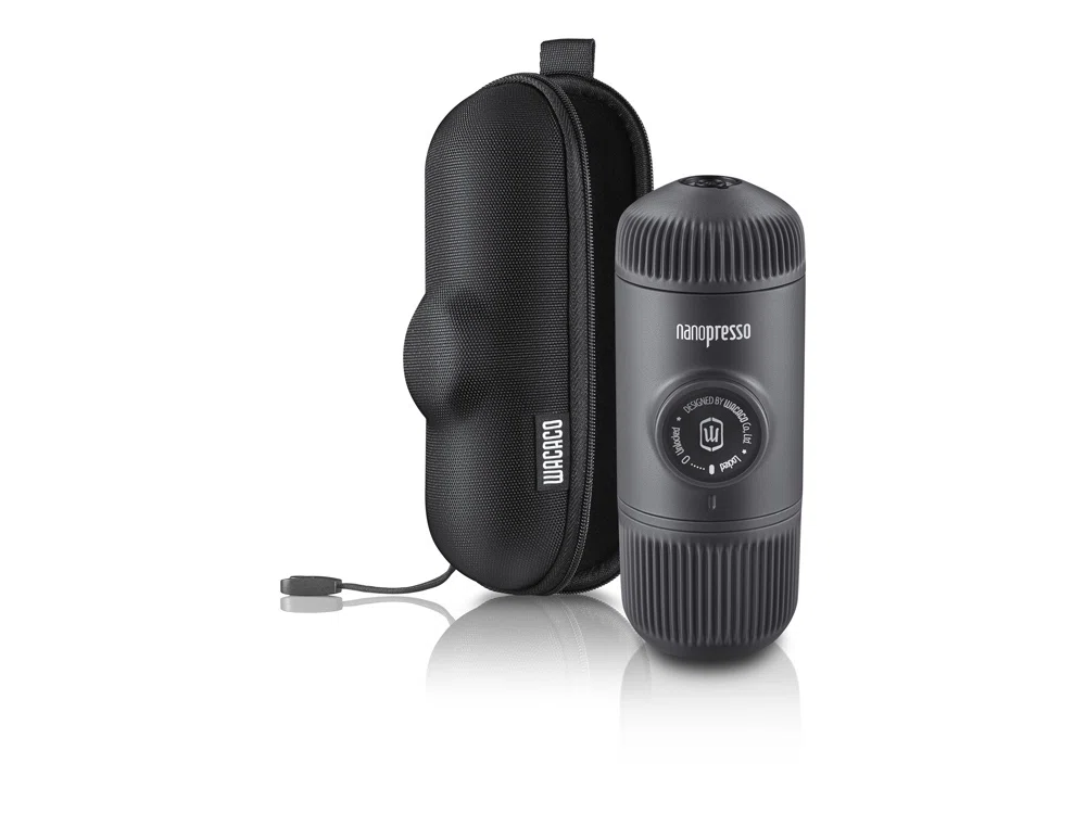 Ручная мини кофемашина Nanopresso + кейс для хранения, черный