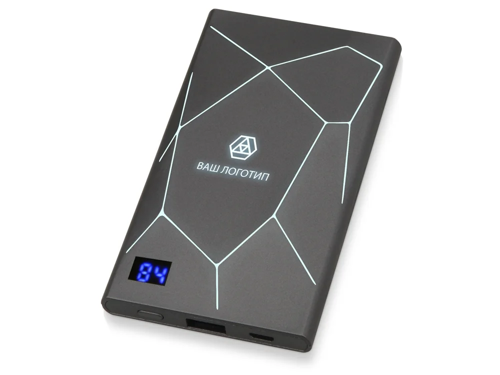Внешний аккумулятор Geo, 4000 mAh, мокрый асфальт