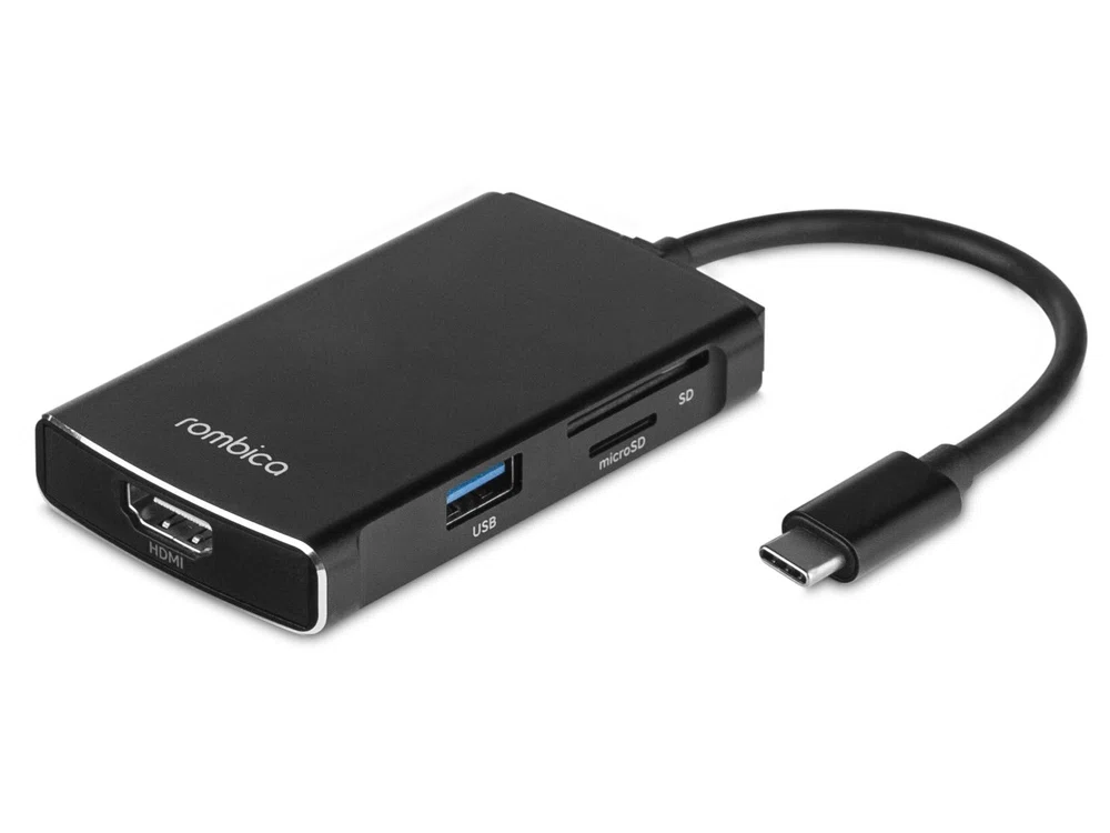 Хаб USB Type-C M6, черный