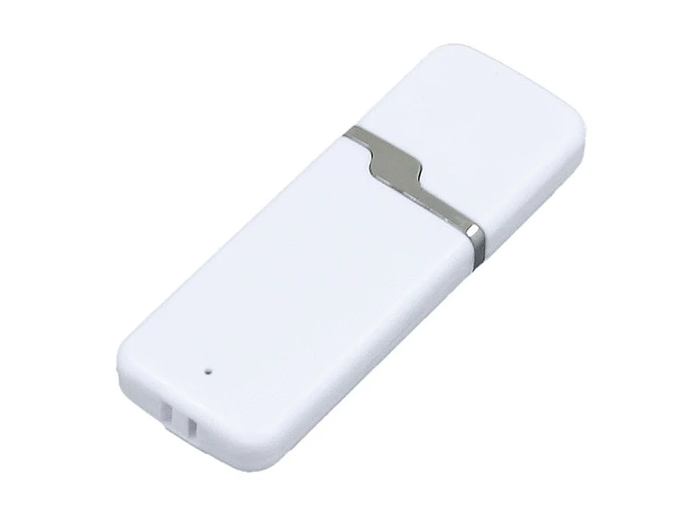 USB 2.0- флешка на 16 Гб с оригинальным колпачком, белый
