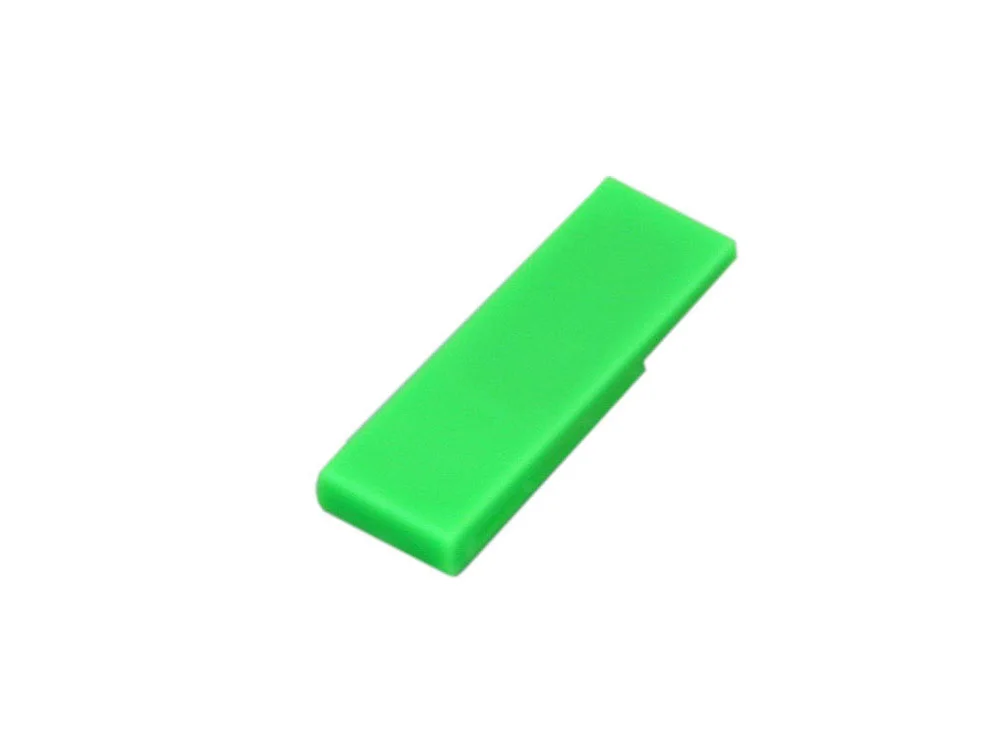 USB 2.0- флешка промо на 8 Гб в виде скрепки, зеленый