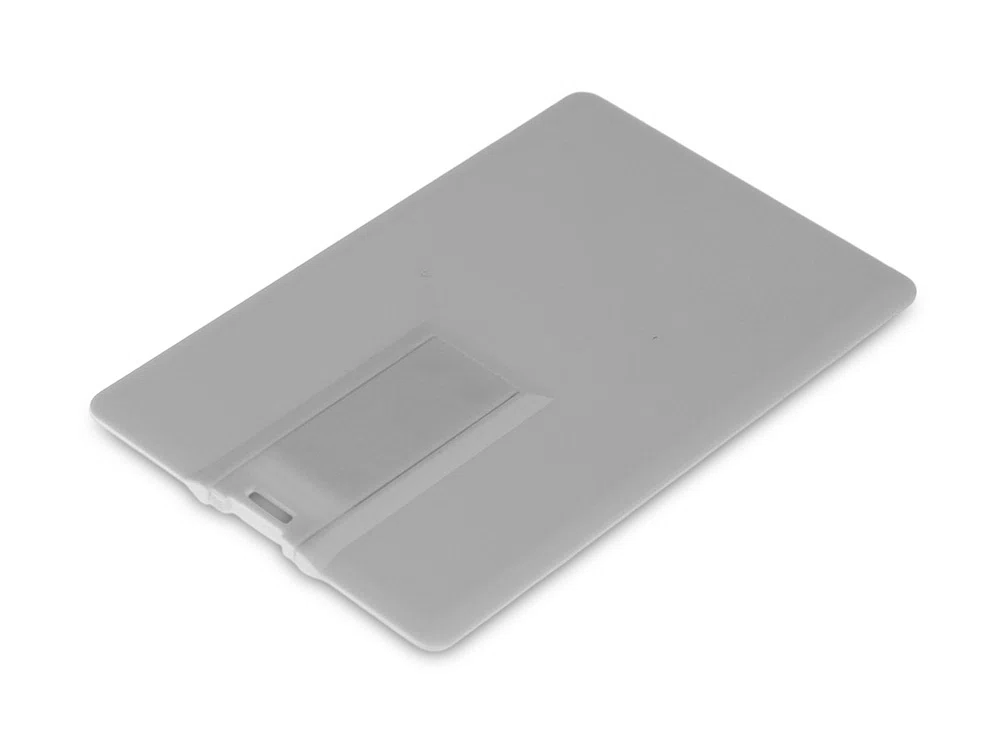 USB 3.0- флешка на 16 Гб в виде визитки, с раскладным чипом, белый