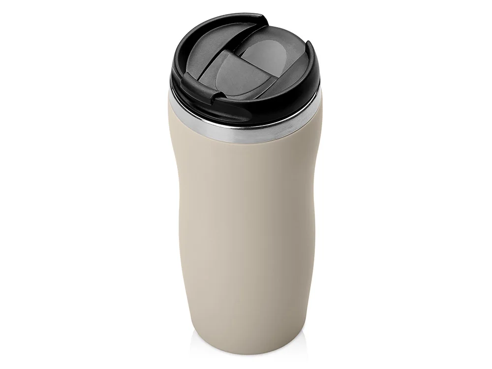 Термокружка Mony Steel soft-touch, оливковый
