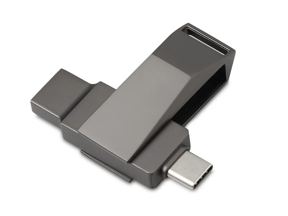 Флешка 64 ГБ USB Type-C и USB 3.0 Тесла