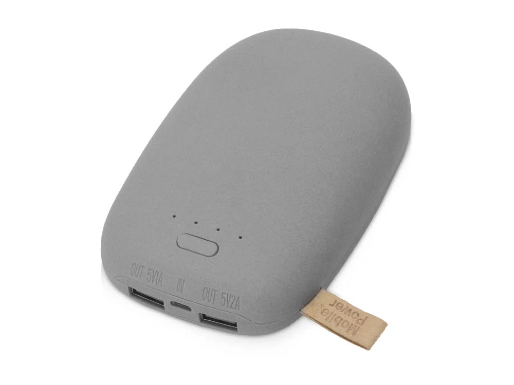 Внешний аккумулятор в форме камня Stone, 10400 mAh, белый