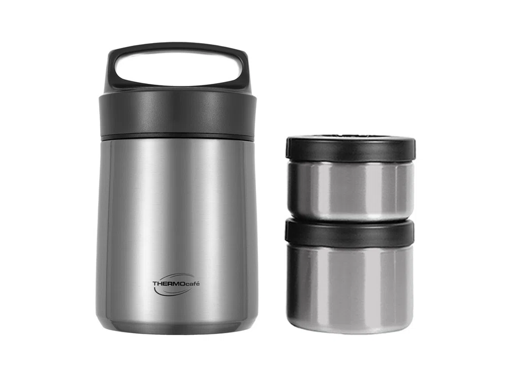 Термос с двумя контейнерами THERMOcafe TCLB-1480SY, 1480 мл