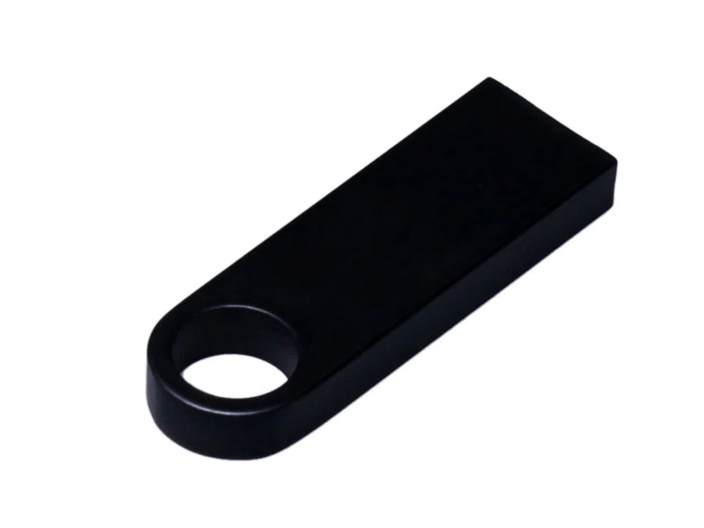 USB 2.0-флешка на 64 Гб с мини чипом и круглым отверстием, белый