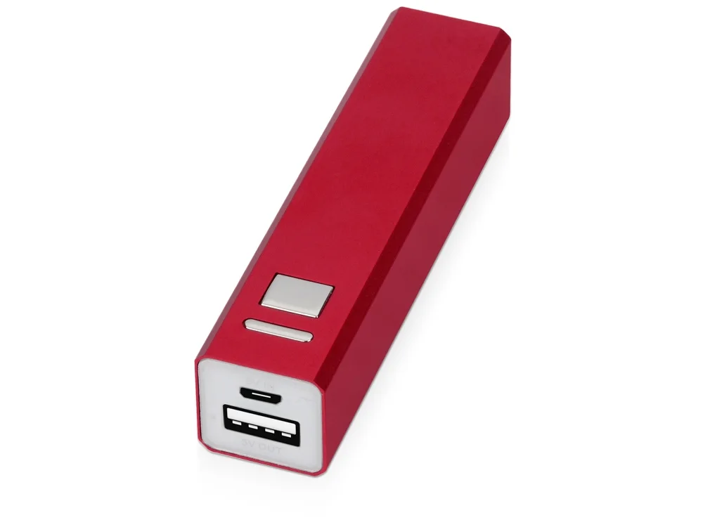 Внешний аккумулятор Спейс, 3000 mAh, красный/белый/серебристый