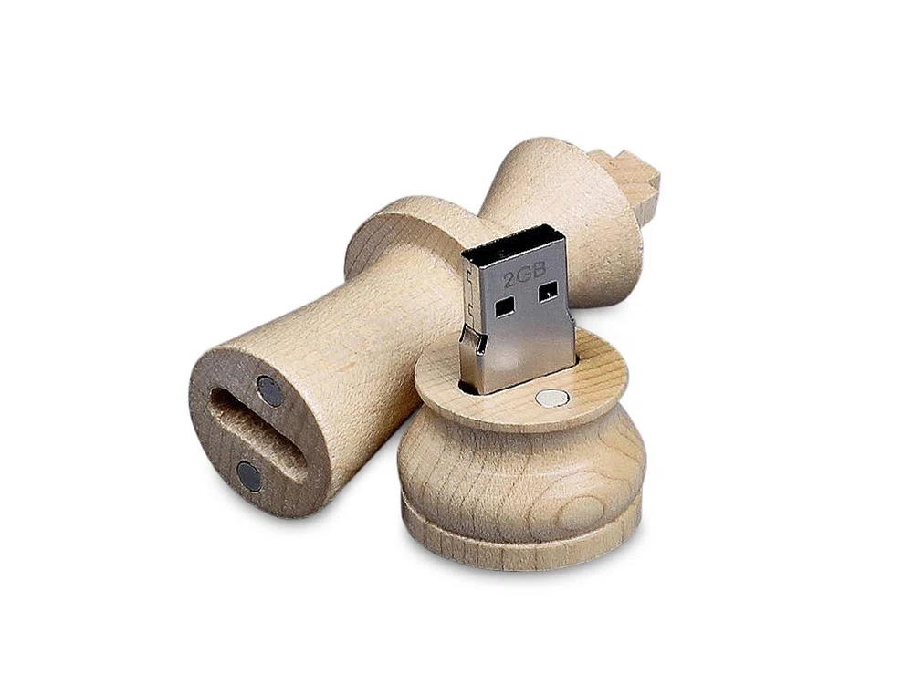 USB 3.0- флешка на 64 Гб Ферзь, натуральный