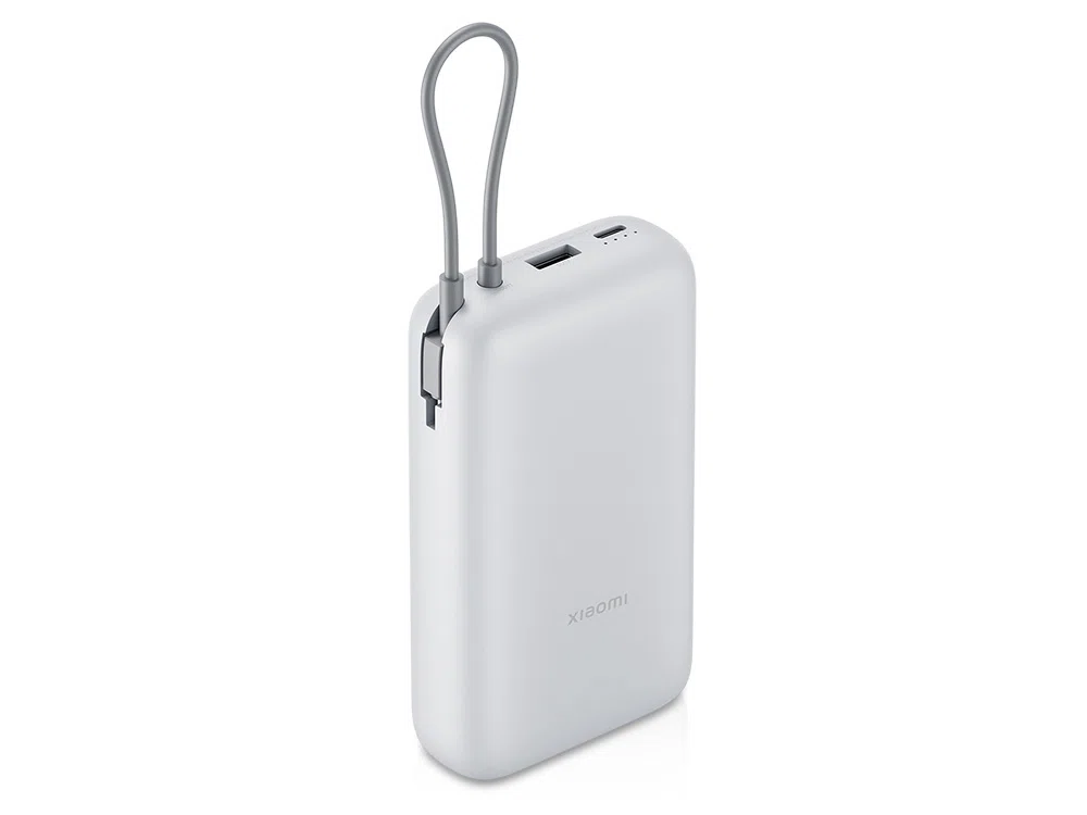 Внешний аккумулятор с встроенным кабелем Xiaomi Power Bank (Integrated Cable), 20000 мАч