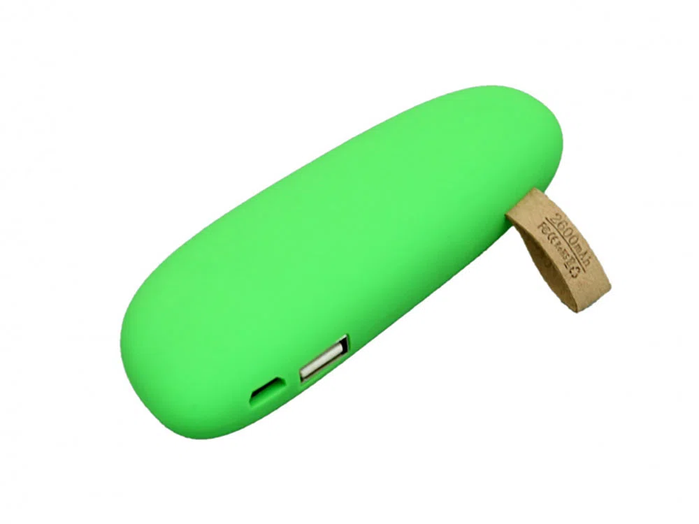 Внешний аккумулятор в форме камня Stone, 2600 mAh, желтый