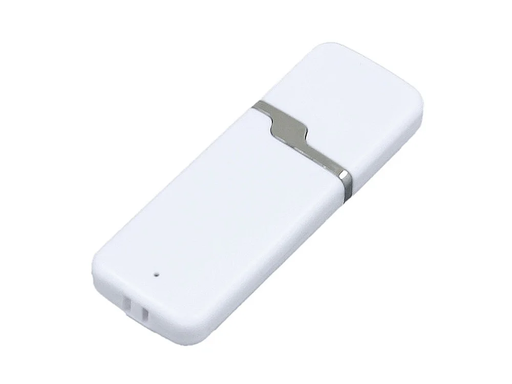 USB 2.0- флешка на 64 Гб с оригинальным колпачком, белый