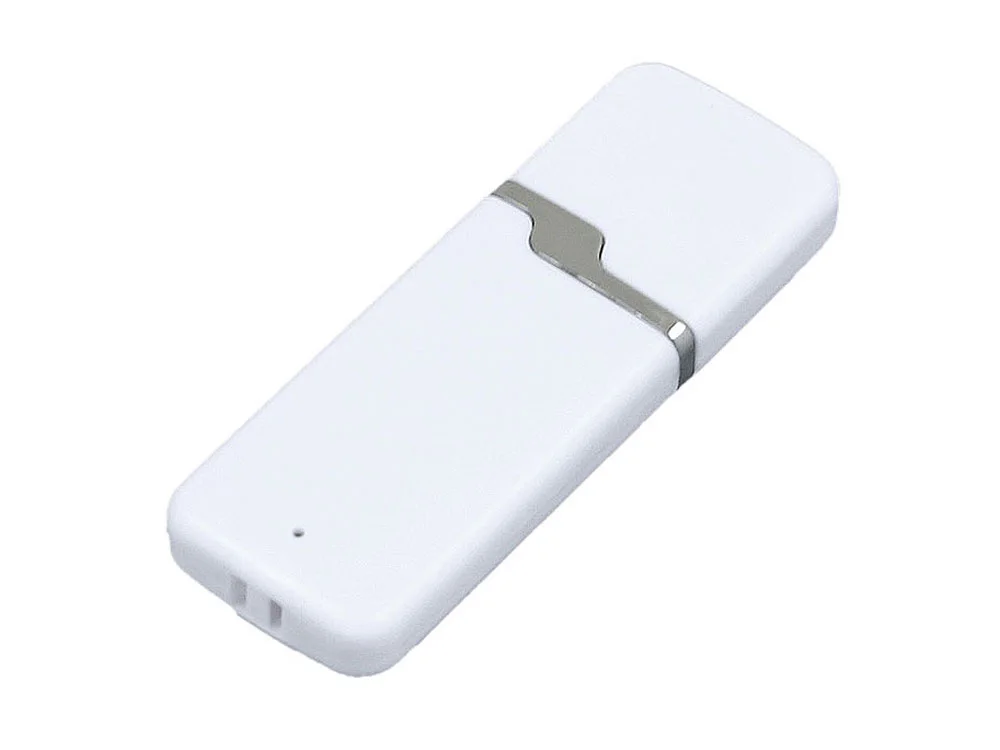 USB 2.0- флешка на 4 Гб с оригинальным колпачком, белый