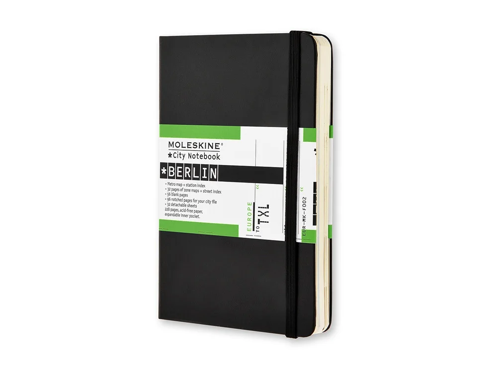 Записная книжка City Berlin (Берлин), Pocket, черный