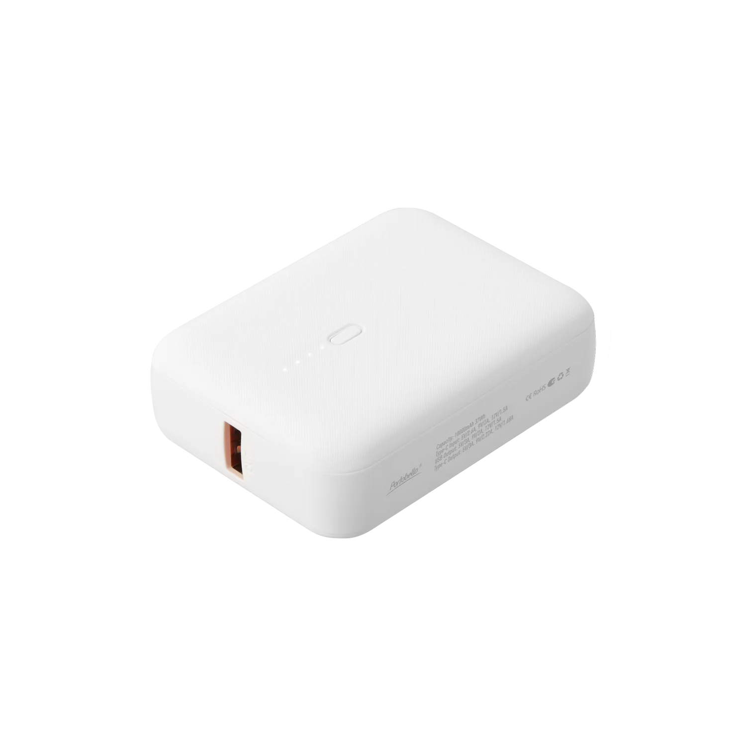 Внешний аккумулятор с функцией быстрой зарядки Формула (Formula) 10000 mAh, белый